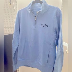 “Tufts” university sweatshirt- size medium.  1/2 Zip, never worn
